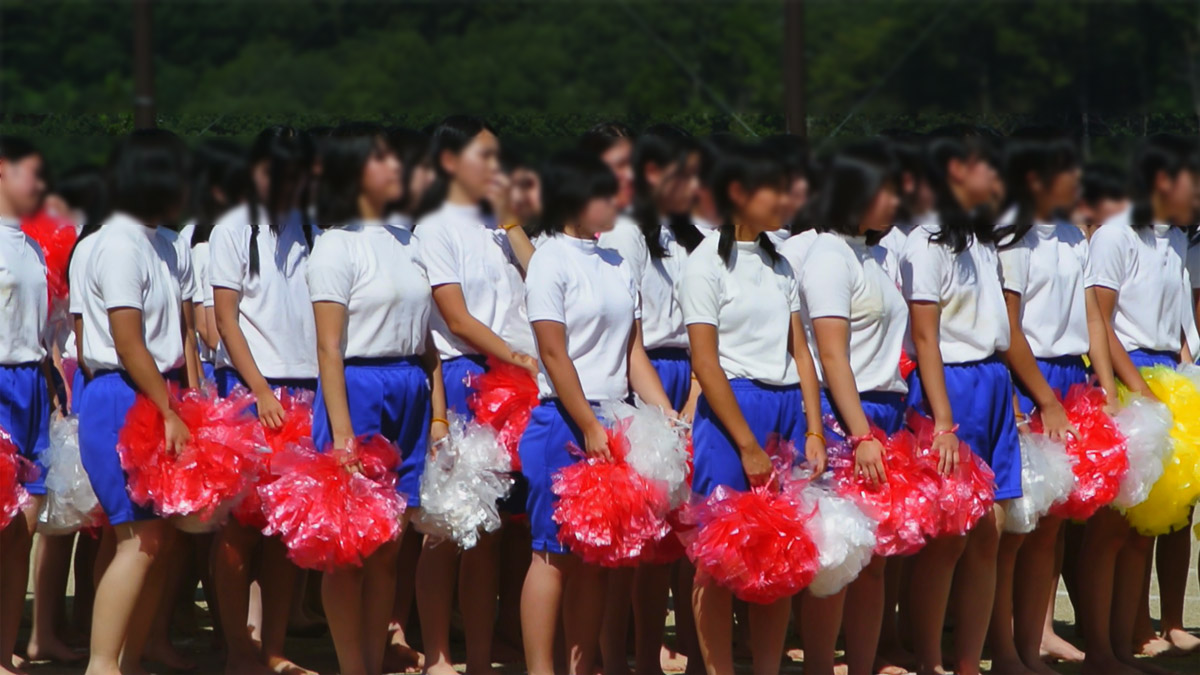 【㊙完全オリジナル㊙】セレブなJ達のチアダンス！！名門校の体育祭！！