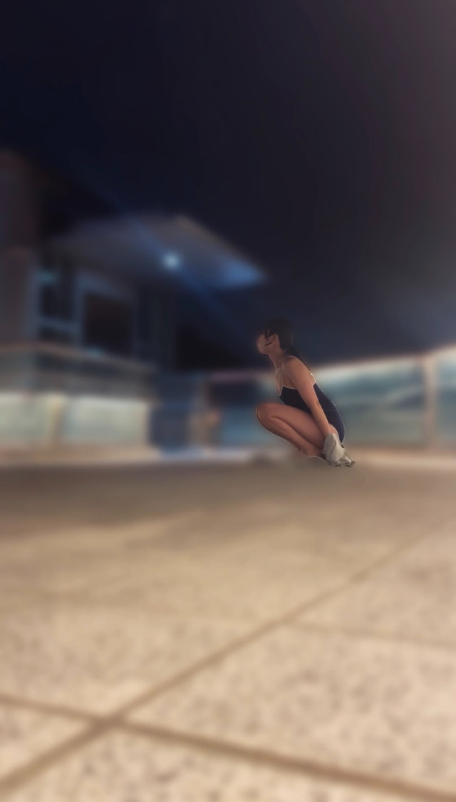 【スク水野外露出！！】こんなところにスク水女？！スク水で全力階段ダッシュ？！