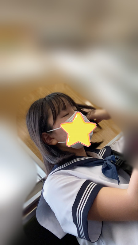 【制服JKは癒しです！10 セーラー服JKはマスクに負けない！】見つめていたい！ gallery photo 5