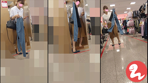 お着替えシリーズ35【可愛いお姉さんの純白パンツ】
