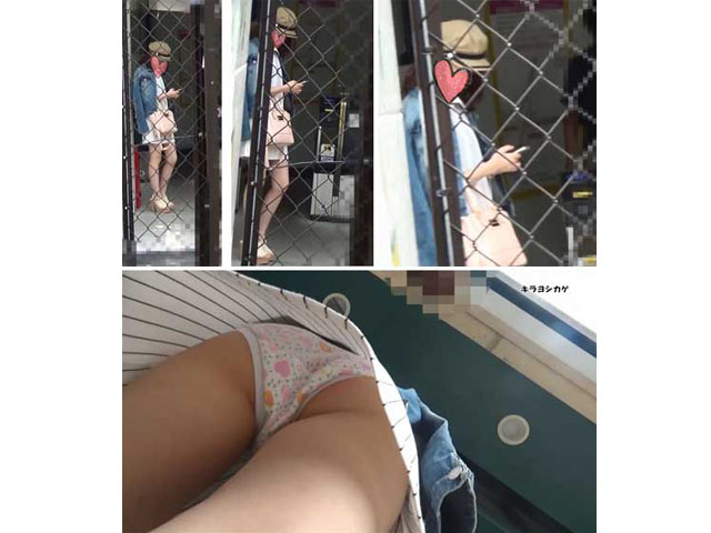 僕を振ったS級19歳JDちゃんのやや食い込み気味のパンツ【逆さ撮り78】 gallery photo 1