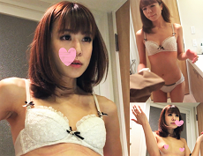 【個人撮影モデル◆着替え盗撮】S級美女レベルの現役受付嬢の超美人ちゃん。かわいいホワイト下着！！vol.18