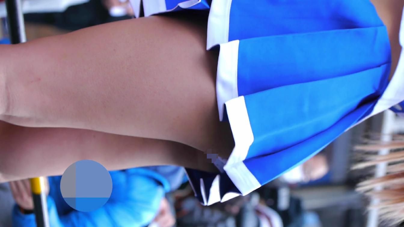 コミックマーケット コスプレ 快活美人レイヤーさんのセーラー服コス フロントパンティ丸見え コミケ