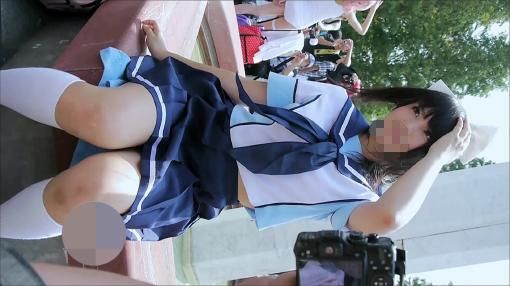 コミックマーケット コスプレ 超キュートなレイヤーさんの制服コスプレ コミケ パンチラ