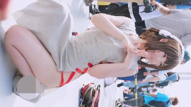 コミックマーケット コスプレ 超美形レイヤーさんの超★露出コス コミケ 股間★ 生尻