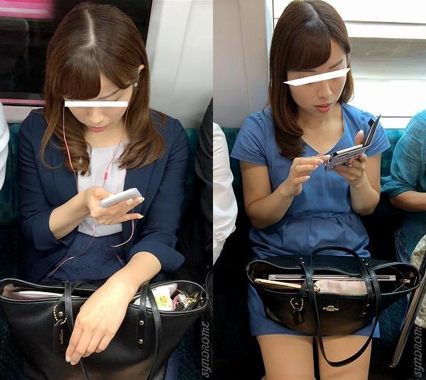 (電車対面）(顔出し)2日間…セクシャル…セクシーな厚みのあるエッチなくちびる…タイトミニをお召しになったOLお姉さんを観察して