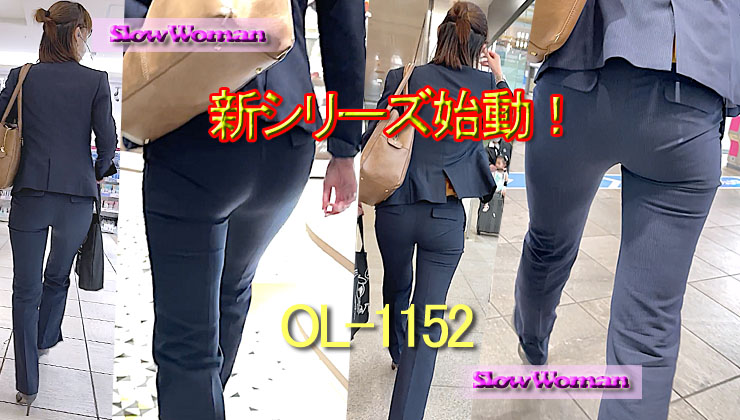 OL152☆パンツスーツが似合う長い美脚のスタイル抜群OLさん！ぷり尻粘着でPラインに大興奮^ ^ gallery photo 5