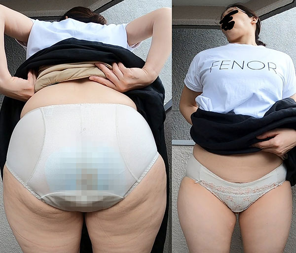 【ワンコイン人妻パンチラ】コンビニに走って入ってきて女の子になって出ていくおばさん gallery photo 2