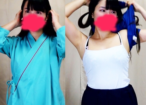 【最強!!完璧すぎる美乳さん】検診着替えの様子⑤★推定Eカップの美巨乳鑑賞タイム!!