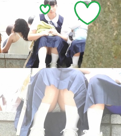 素朴で可愛い！！当然白パン！！（ＦＨＤ）お座りしーちゃん！！大変です！！パンツが見えてますよ特別編９