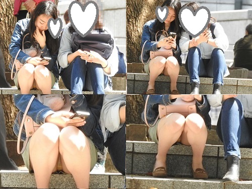 お座りお姉さん発見！！（ＦＨＤ）大変です！！パンツが見えてますよ１７２