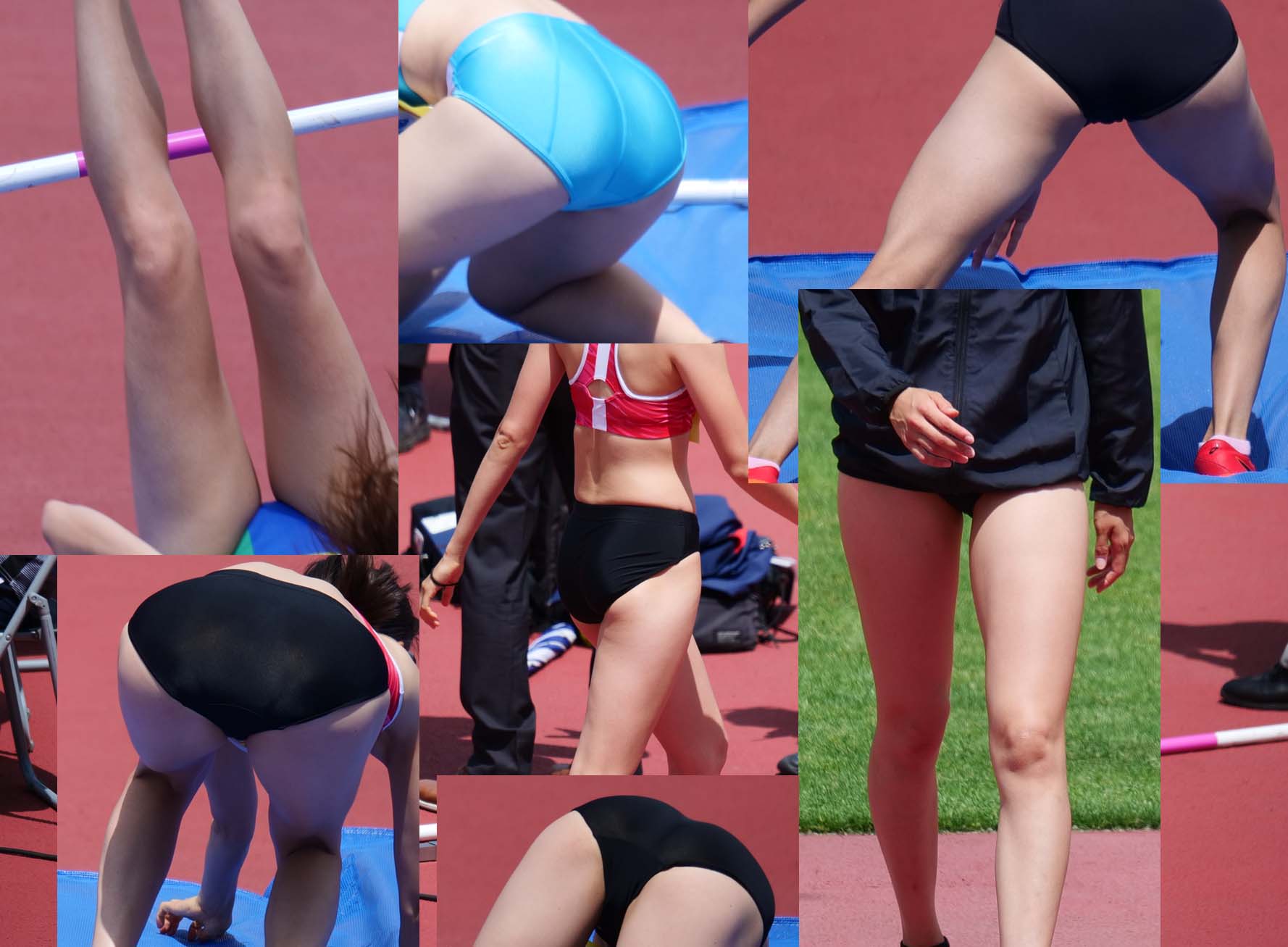 2022年 女子走り高跳びのユニホーム姿　長身美顔選手
