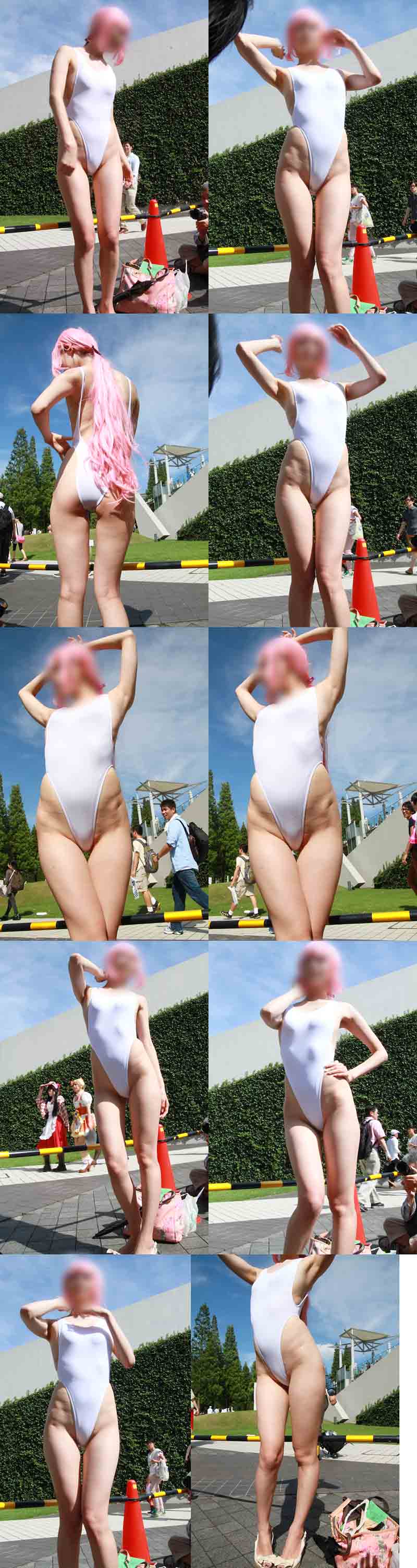 【写真】太陽に映える長身の超美脚コスプレイヤーの超ハイレグレオタード　超盛り285枚！ vol.２ gallery photo 2