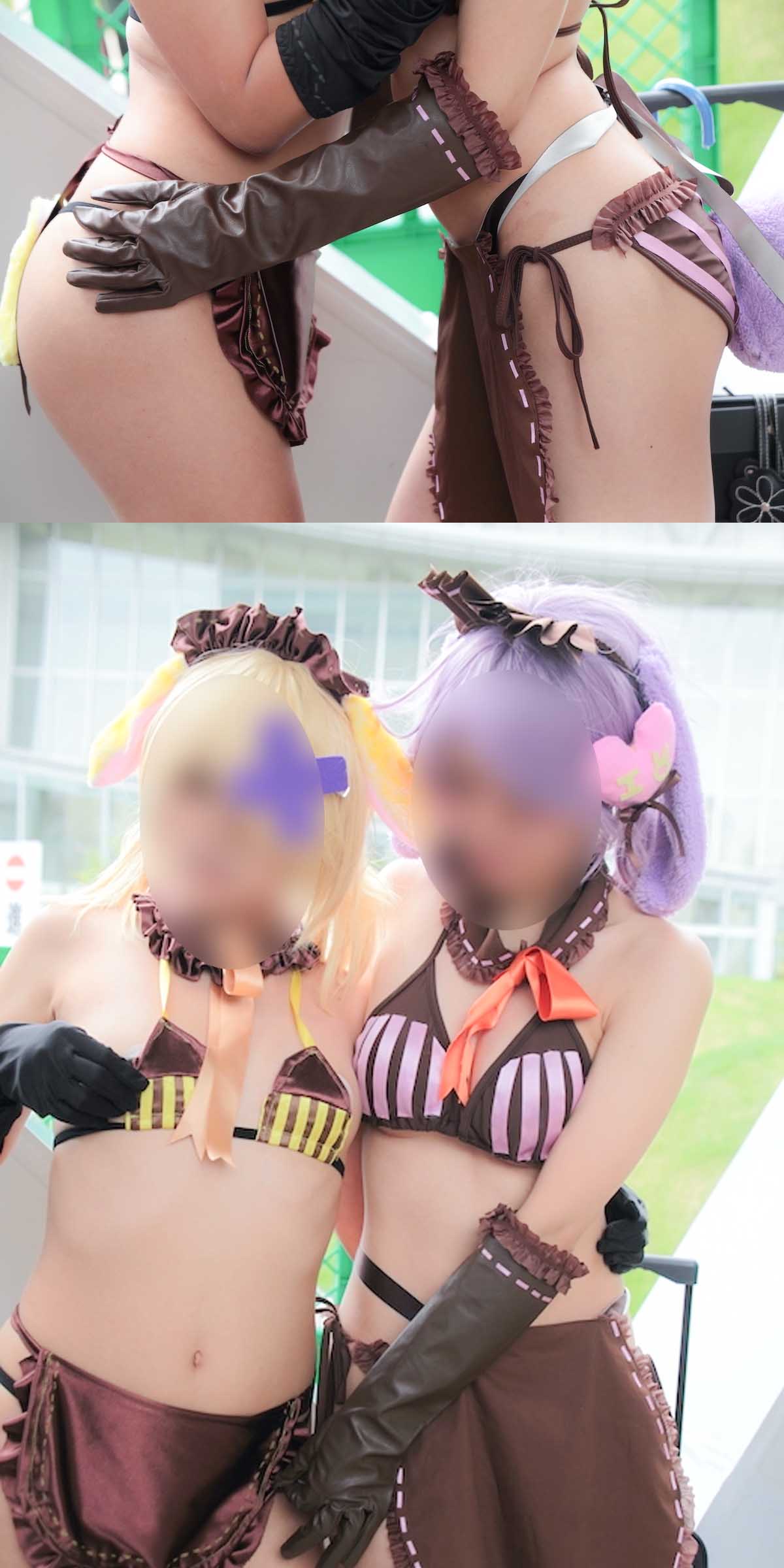 【写真】もうあの時代は戻らない？生尻ムチムチヒップのレイヤーと金髪ウィッグの美形レイヤー　高画質200枚！vol.2 gallery photo 6