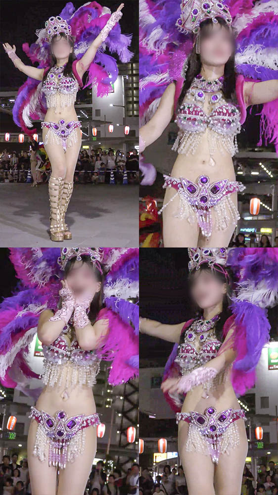 アイドル並みに超可愛い美白美人のセクシーサンバダンサー