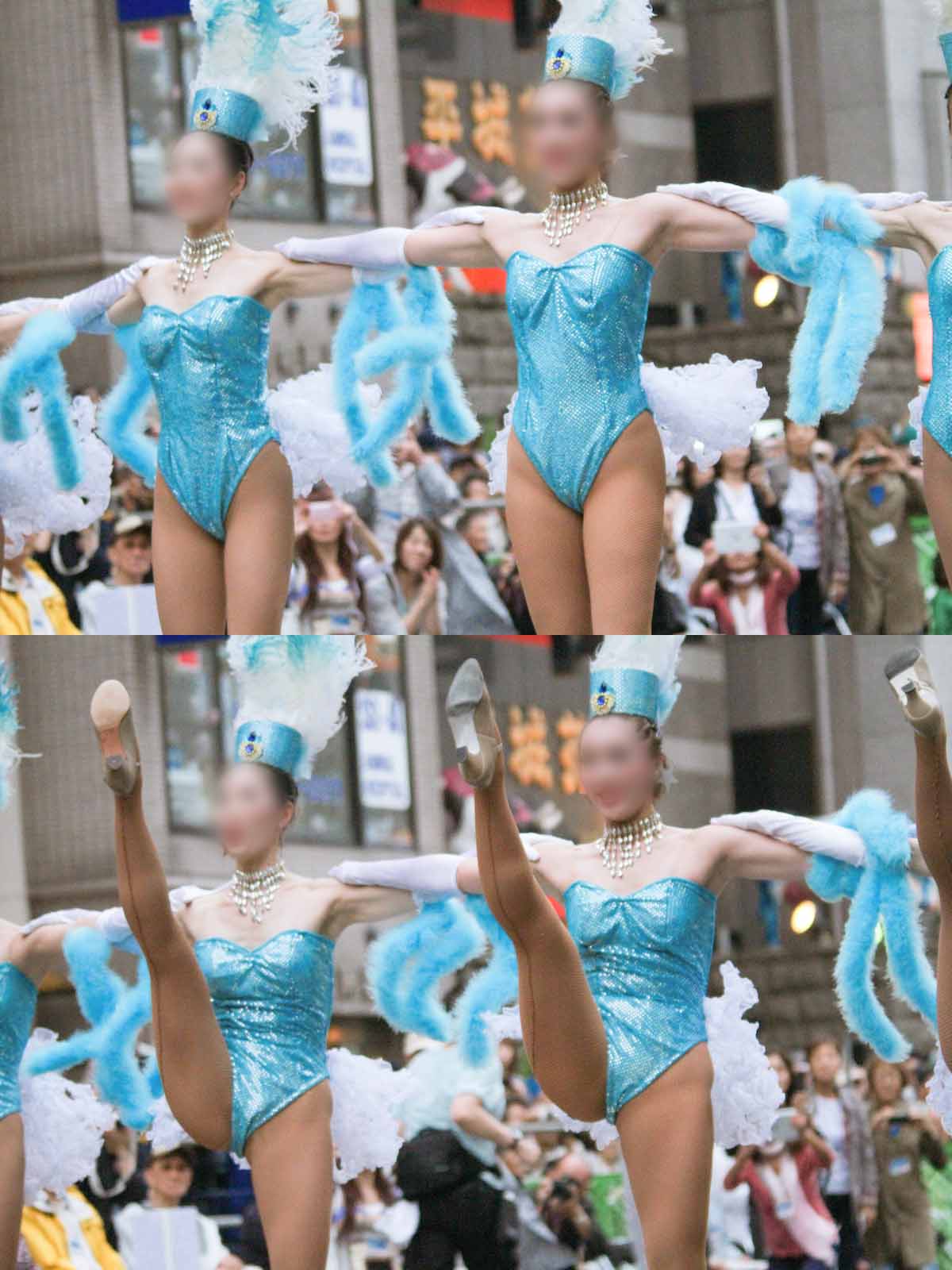 【写真】蘇る浅草のレビュー！青いハイレグ踊り子達のラインダンス400枚 gallery photo 2