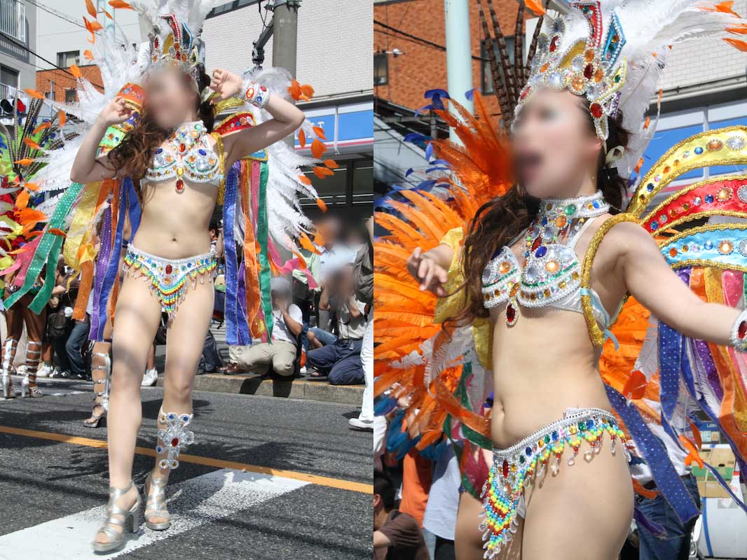 【写真】大幅値引き！！！七色のケツァール（極楽鳥）のタンガを身に纏った美麗サンバダンサー vol.1