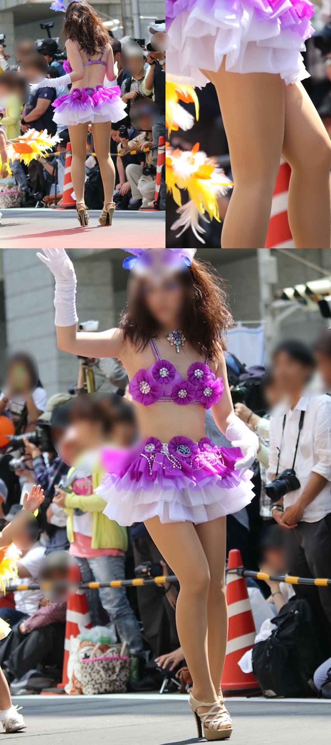 【写真】 ストッキング越しにノー●ン？アンダー●アー？超ミニスカフリルの美脚お嬢様サンバダンサー　高画質267枚 gallery photo 1