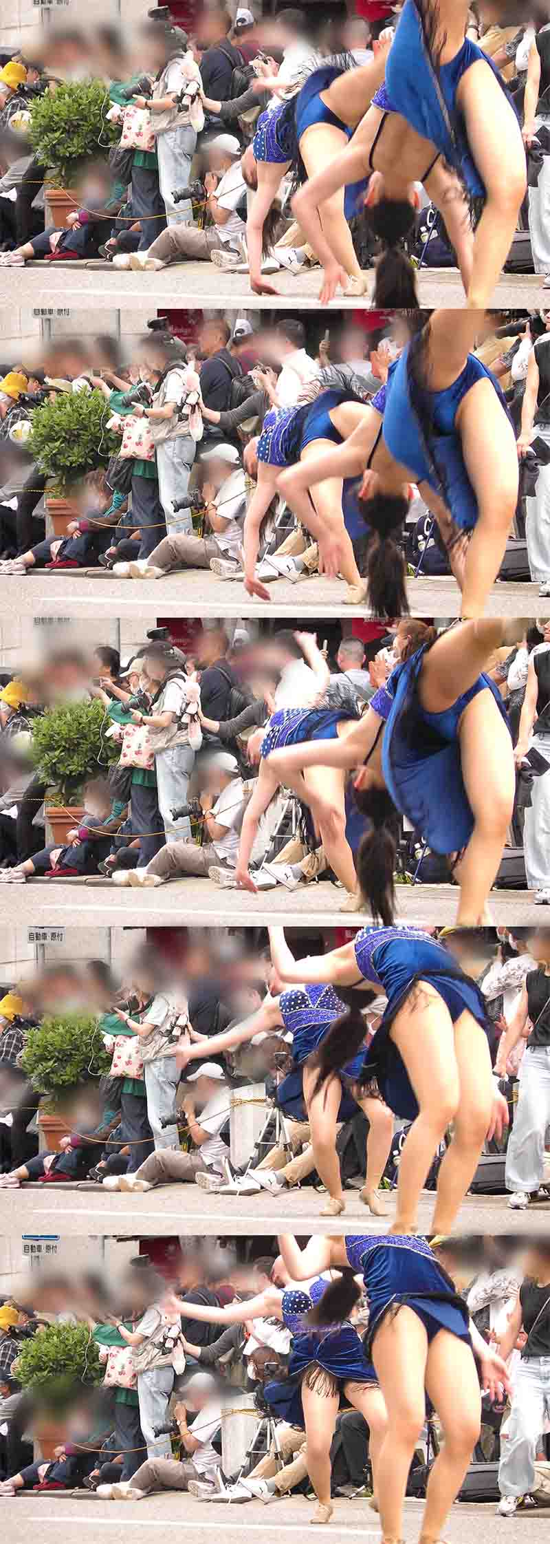 【フェチ動画】4K！高画質　大胆な脚上げとフレッシュな笑顔が眩しい可憐なバトントワリングガールたちのパレード gallery photo 2