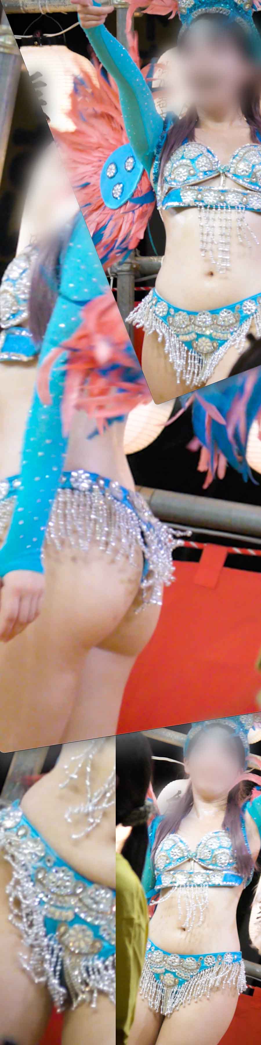 【フェチ動画】4K！秘密兵器！揺れる白い桃尻ピーチヒップにスマイルが素敵なブルーピンクの女子大生ダンサー gallery photo 4
