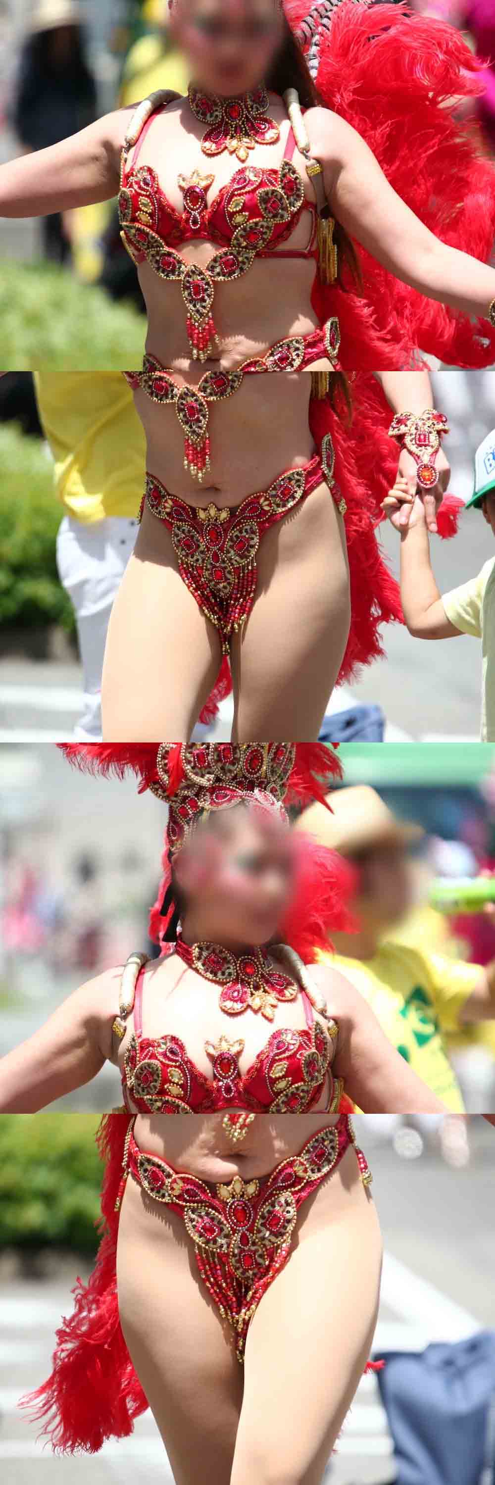 【写真】神戸の青姫の再来！？赤タンガにムッチリモチ肌にヒップとバストが揺れる美●女アイドルダンサー gallery photo 3