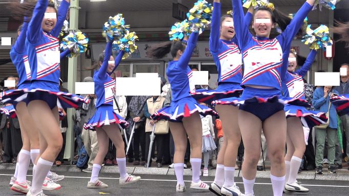 【4K】地方秋祭りで圧巻の演技Kチアダンス！！