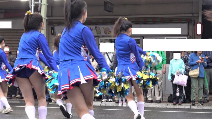 【4K】地方秋祭りで圧巻の演技Kチアダンス！！