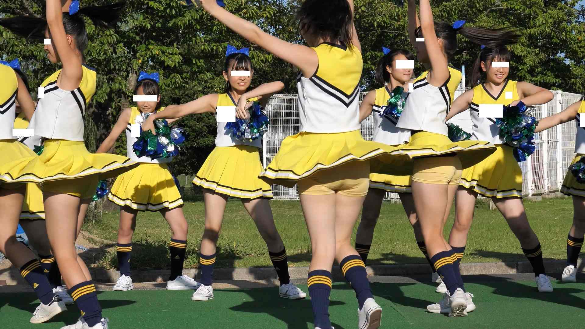 地域スポーツ応援イベント演技　～オープニングからトプ下のアノ子が魅せます華麗なターン～　黄色Kチア①