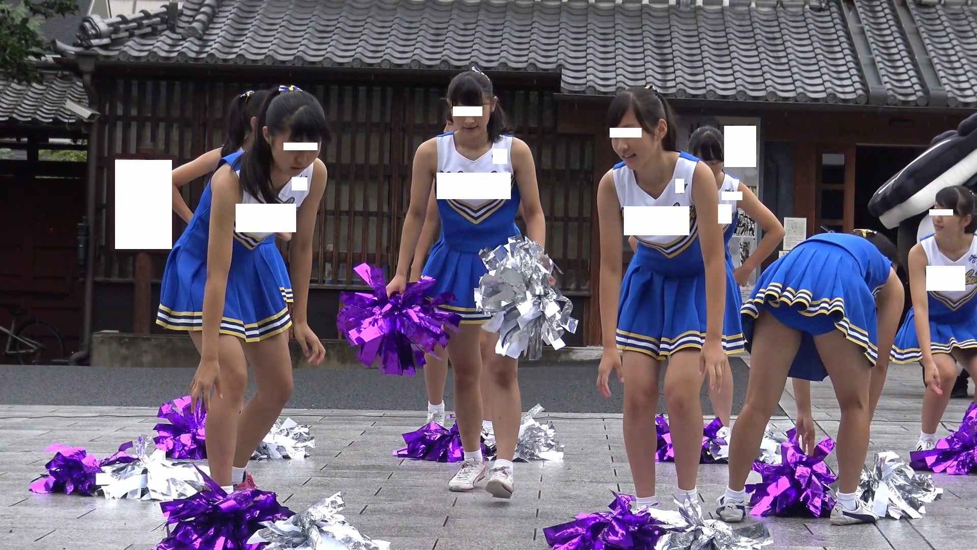 青ユニが眩しい激カワ揃いの応援チアチームパート①　美少女揃いのハイキック応援演技は最高 gallery photo 4