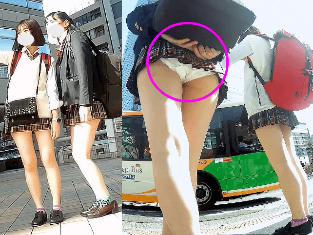 【東京都葛●区/10分】もはや股上スカートの神美女2名[1] gallery photo 4