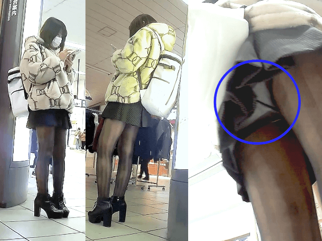 【超美脚】全く無意味な重ねPのハミパン童顔女子ちゃん gallery photo 5