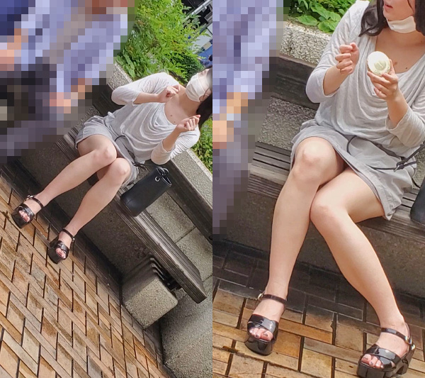 透けパンティを街中で履くのはどうかと思います　美脚お姉さん gallery photo 1