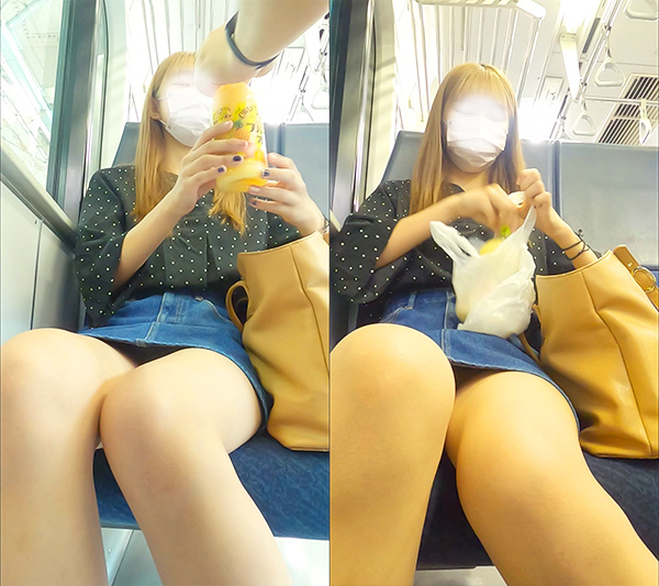 撮影バレ！　「二度と近づかないで」は愛情の裏返し？電車の中でパンティを・・・ gallery photo 2