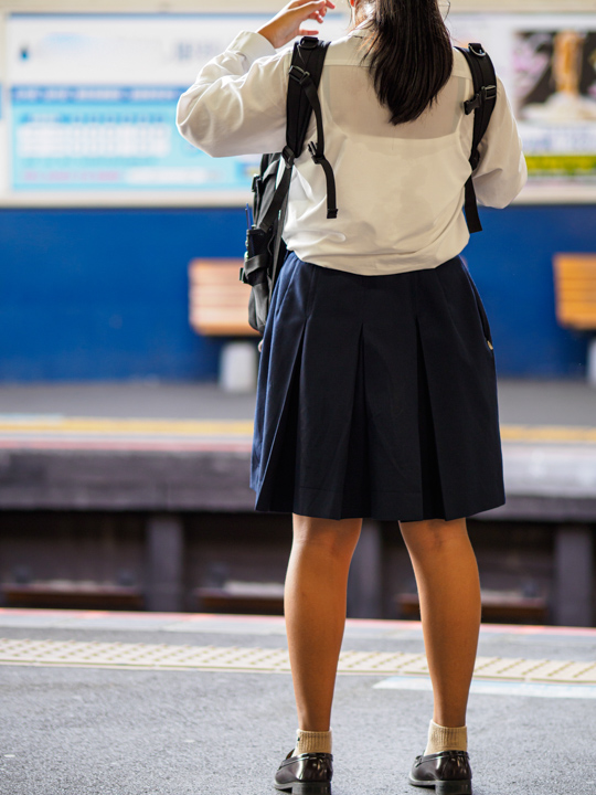 制服女子ひざ裏写真集14