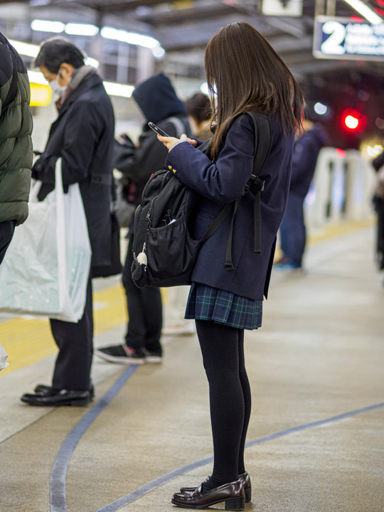 制服女子黒タイツ＆黒スト写真集