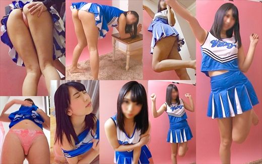 素人パンチラ in 自宅で個人撮影会 vol.039 元気いっぱいチアリーダー☆コスチューム☆現役Ｊ３モデル ナルちゃん　「アハ gallery photo 1