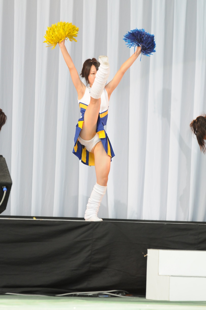 伝説のイベント参加　かわいすぎ無敵のチア①　～キラキラ笑顔で透き通る肌 揺れるポニーテールの眩しいチアチーム～