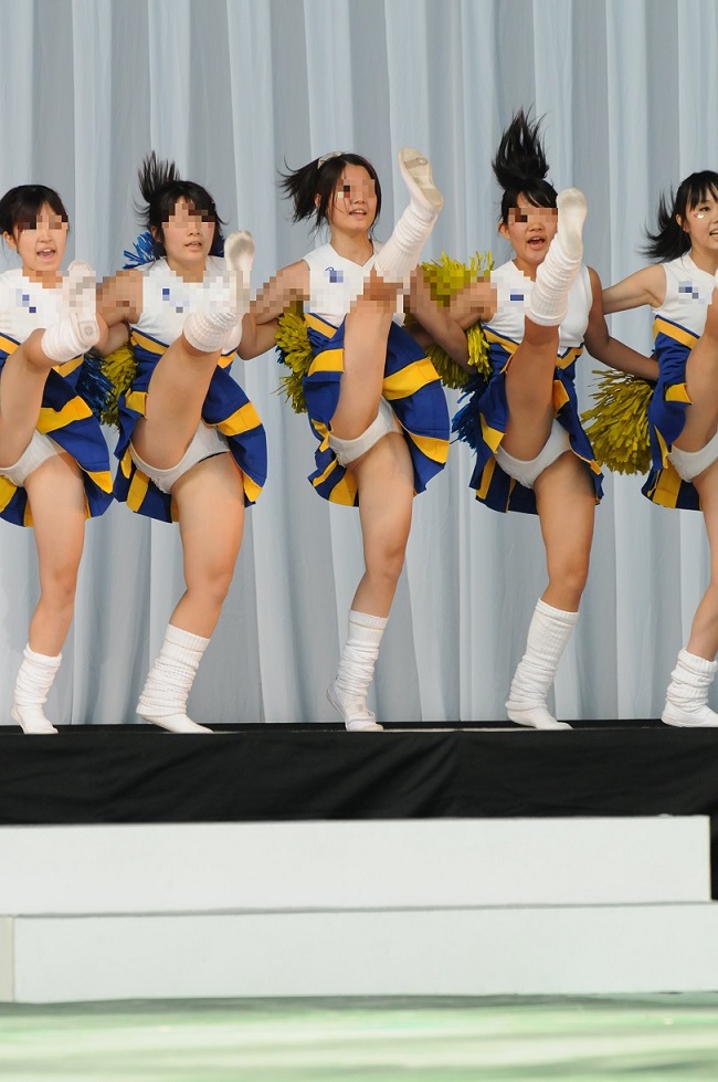 伝説のイベント参加　かわいすぎ無敵のチア①　～キラキラ笑顔で透き通る肌 揺れるポニーテールの眩しいチアチーム～