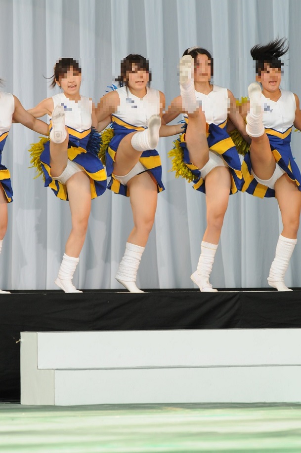 伝説のイベント参加　かわいすぎ無敵のチア①　～キラキラ笑顔で透き通る肌 揺れるポニーテールの眩しいチアチーム～