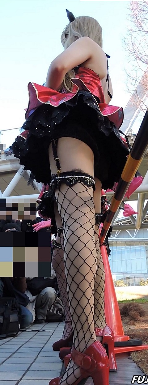 コスプレ2016冬網タイツ横の位置で下から撮り続けました【動画】イベント編 2834 gallery photo 2