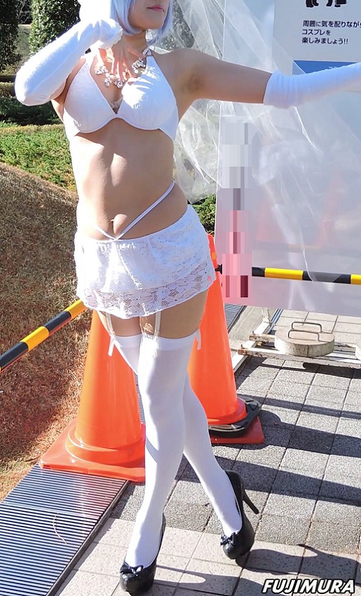 コスプレ2016冬全身白エロい体おっぱい谷間ワキ見せ【動画】イベント編 2835 gallery photo 3