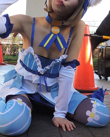 コスプレ2016冬座ってもいいすか？胸まな板貧乳【動画】イベント編 2919