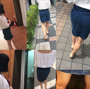 【純白パンティーをじっくりと。。】ロリっ娘ボブショートちゃんにエレベーター内でべったり粘着盗撮。 gallery photo 2