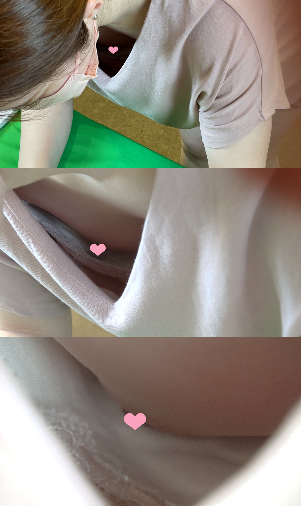 【集荷客の胸チラ】某営業所:女子大生のくっきり写った美乳首。Vol.28 gallery photo 2