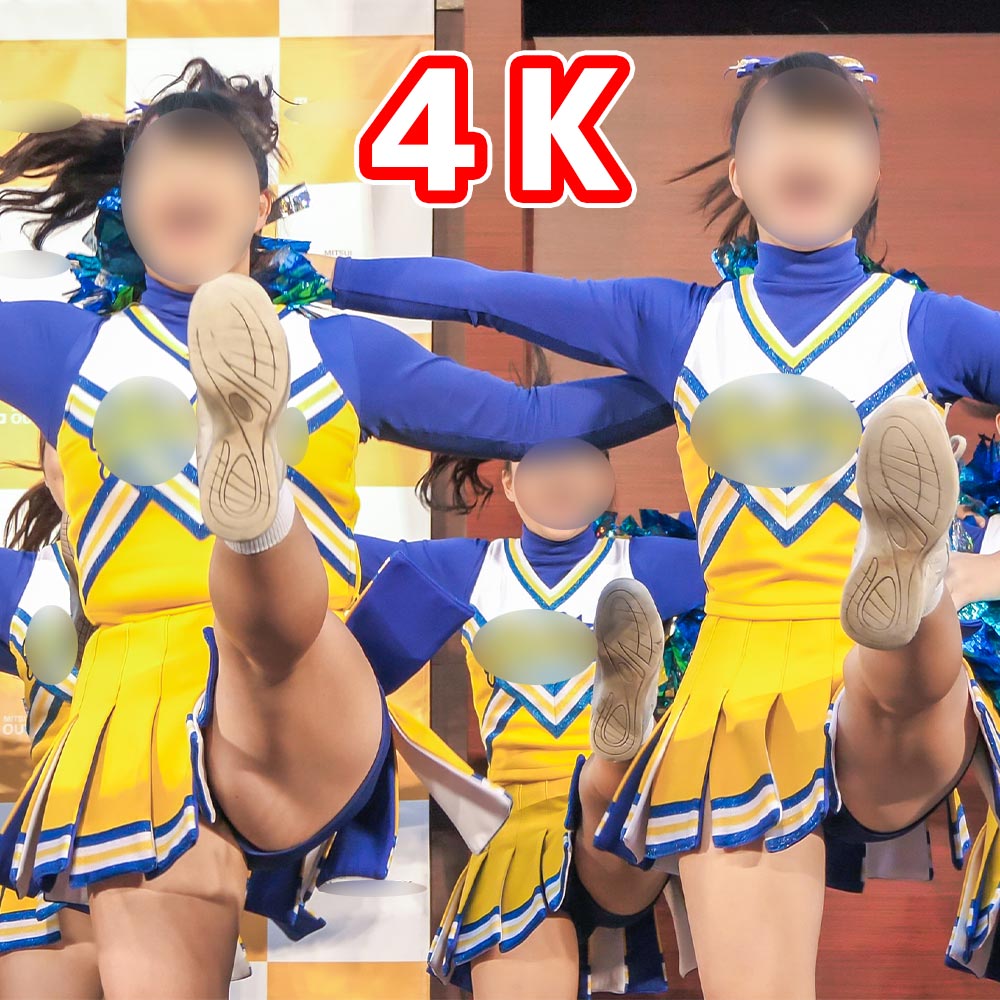 アイドル級の笑顔なチア(4K)