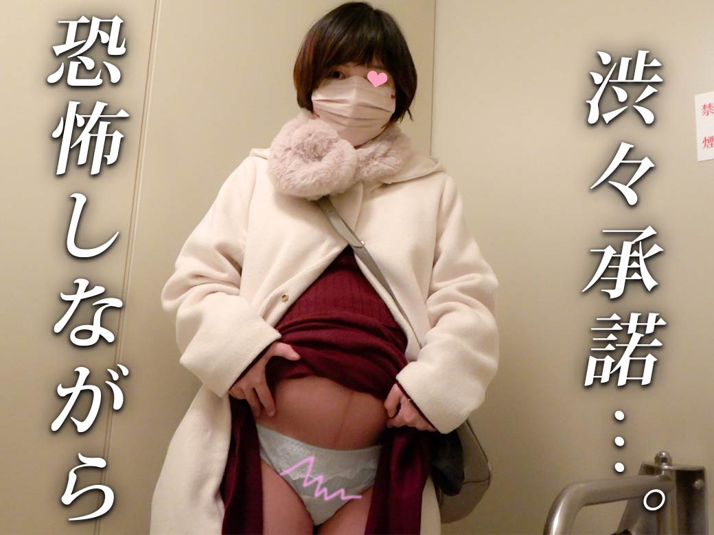 臨月妊婦から汚パンツ買取/公衆トイレで純白パンティ食い込ませダブルピース記念撮影【パンツ買取交渉】 gallery photo 2