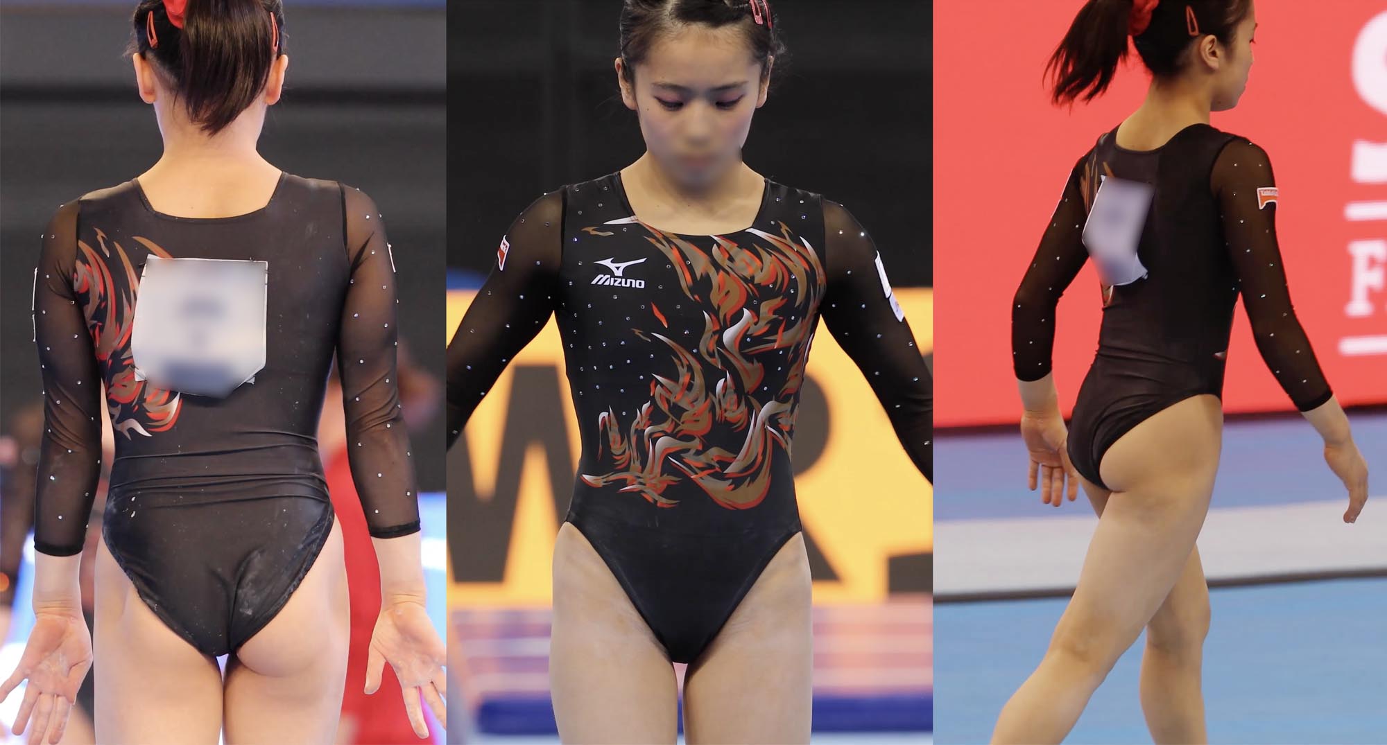【再販】2018体操国際大会日本代表03 ゼッケンナンバー２の選手の床、平均台 gallery photo 5