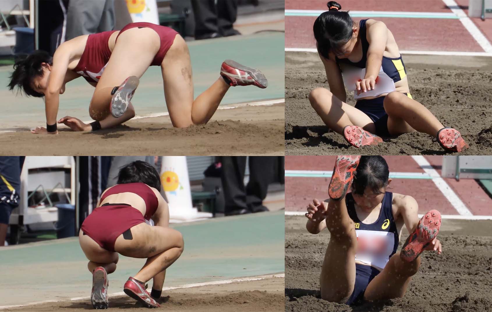 0565_06 2019年全国都道府県別大会 女子A走幅跳６　あずき色ユニフォーム選手