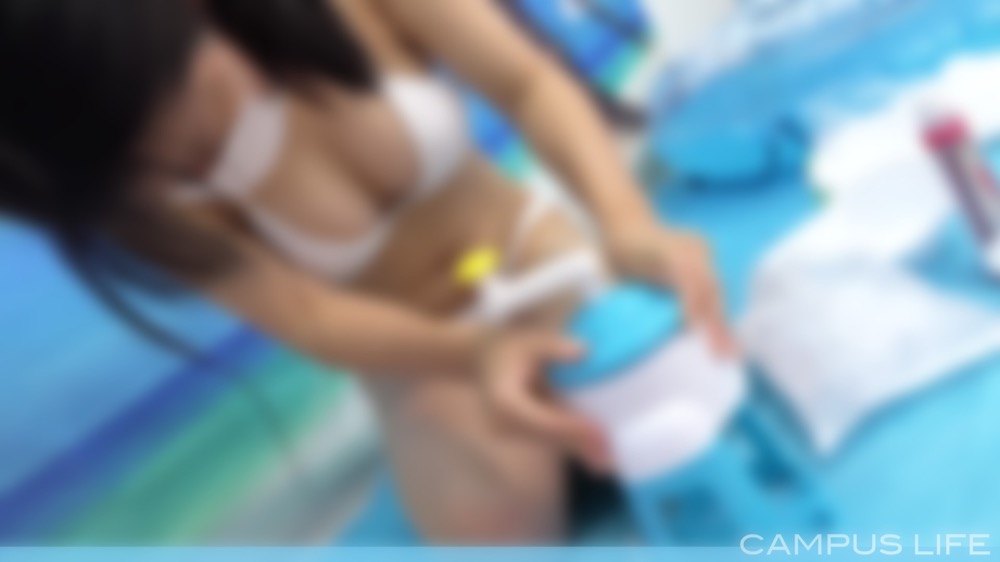 2年F組るかちゃん！水着でかき氷と体操したら想像以上にダイナマイト！【4K】 gallery photo 2