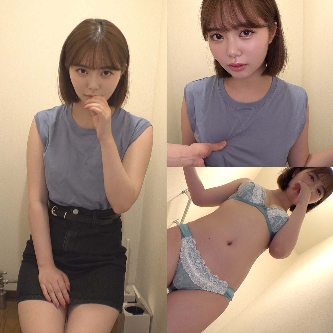 ※密室トイレフェラ※ちん舐め純真美女※ご奉仕と精子飲み gallery photo 1